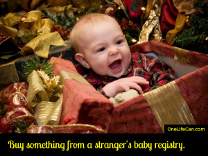 Mindful Act of Kindness - Buy Something From a Stranger's Baby Registry