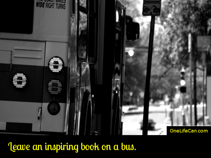 Mindful Act of Kindness - Leave an Inspiring Book on a Bus
