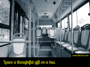 Mindful Act of Kindness - Leave a Thoughtful Gift on a Bus