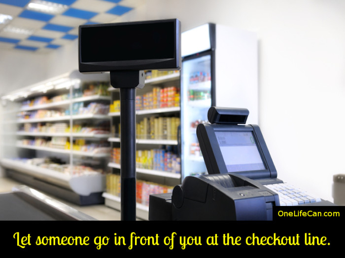 Mindful Act of Kindness - Let Someone Go in Front of You at the Checkout Line