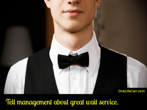 Mindful Act of Kindness - Tell Management About Great Wait Service