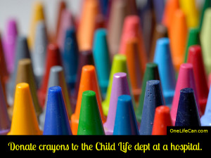 Mindful Act of Kindness - Donate Crayons to the Child Life Department at a Hospital