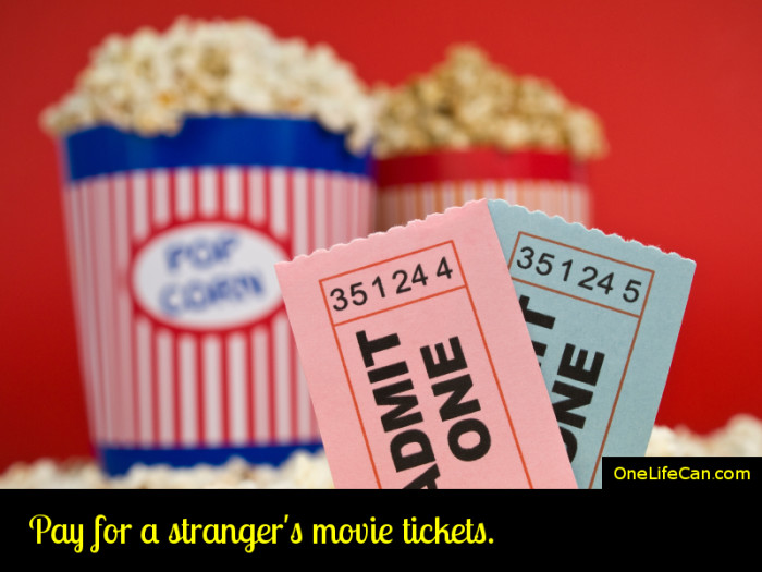 Mindful Act of Kindness - Pay for a Stranger's Movie Tickets