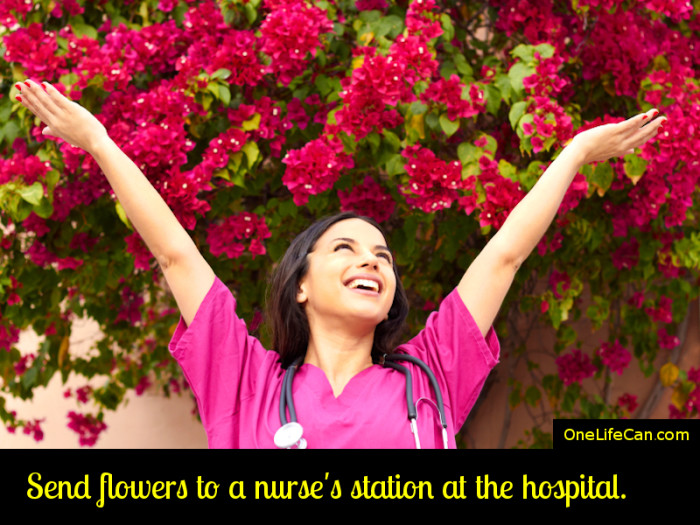 Mindful Act of Kindness - Send Flowers to a Nurse's Station at the Hospital