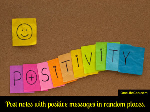 Mindful Act of Kindness - Post Notes with Positive Messages in Random Places