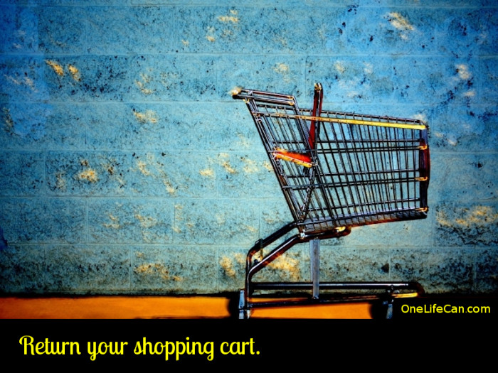 Mindful Act of Kindness - Return Your Shopping Cart